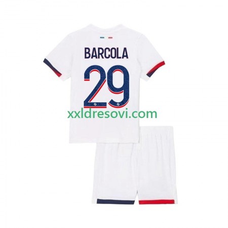 Paris Saint-Germain Bradley Barcola 29 Gostujući Dječji Nogometni Dres 2025-2026